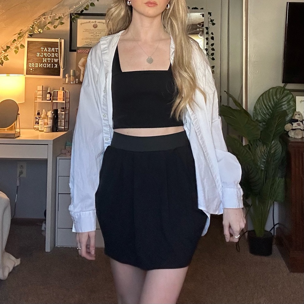 Black Charlotte Ruse Skirt